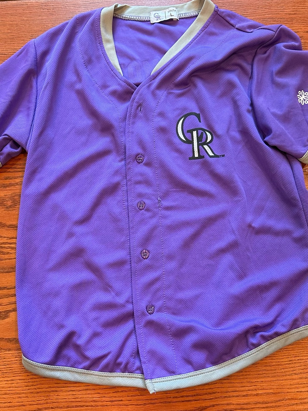 Colorado Rockies Purple Button-Up Jersey